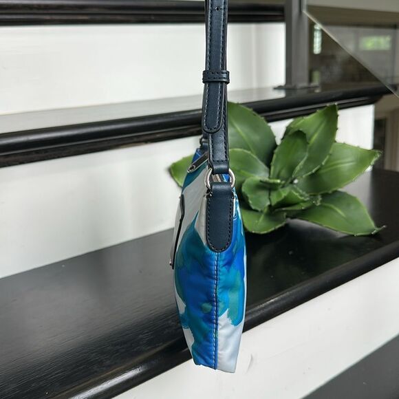 Marc by Marc Jacobs Floral Crossbody Purse Watercolor Print Nylon handbag Bag - Picture 4 of 11